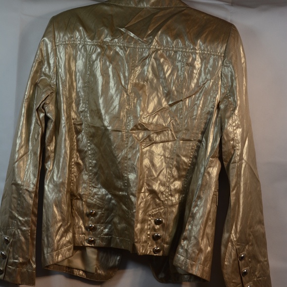 TUZZI Gold Jacket SZ 14 - Picture 7 of 7